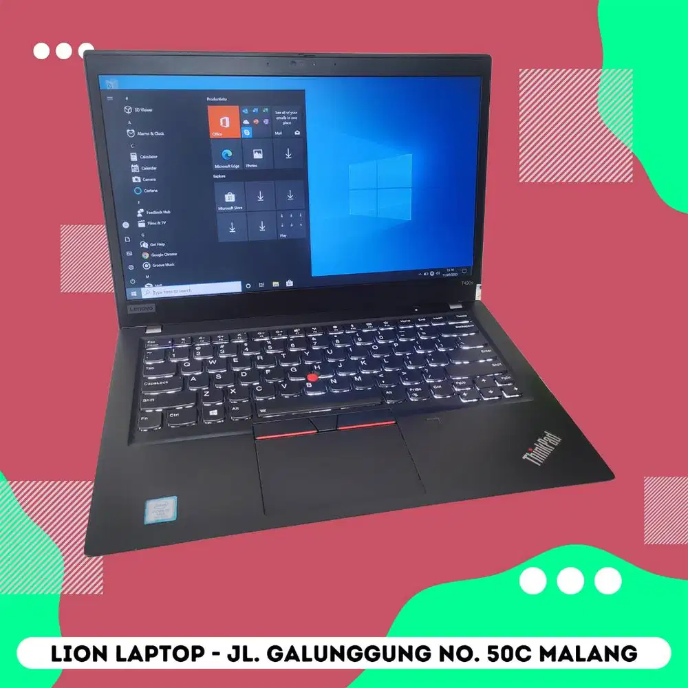 RAM 16GB SSD 512GB Core i5 Slim Lenovo Thinkpad T490s [27|12]