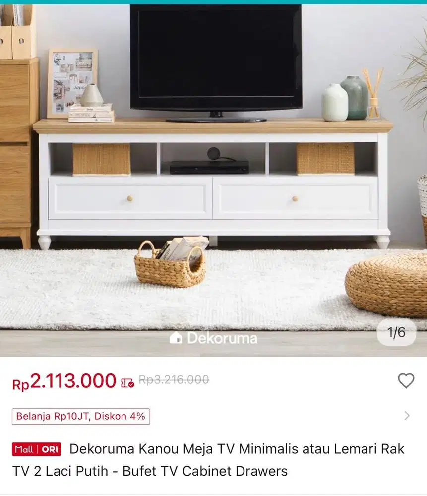 Meja TV dekoruma