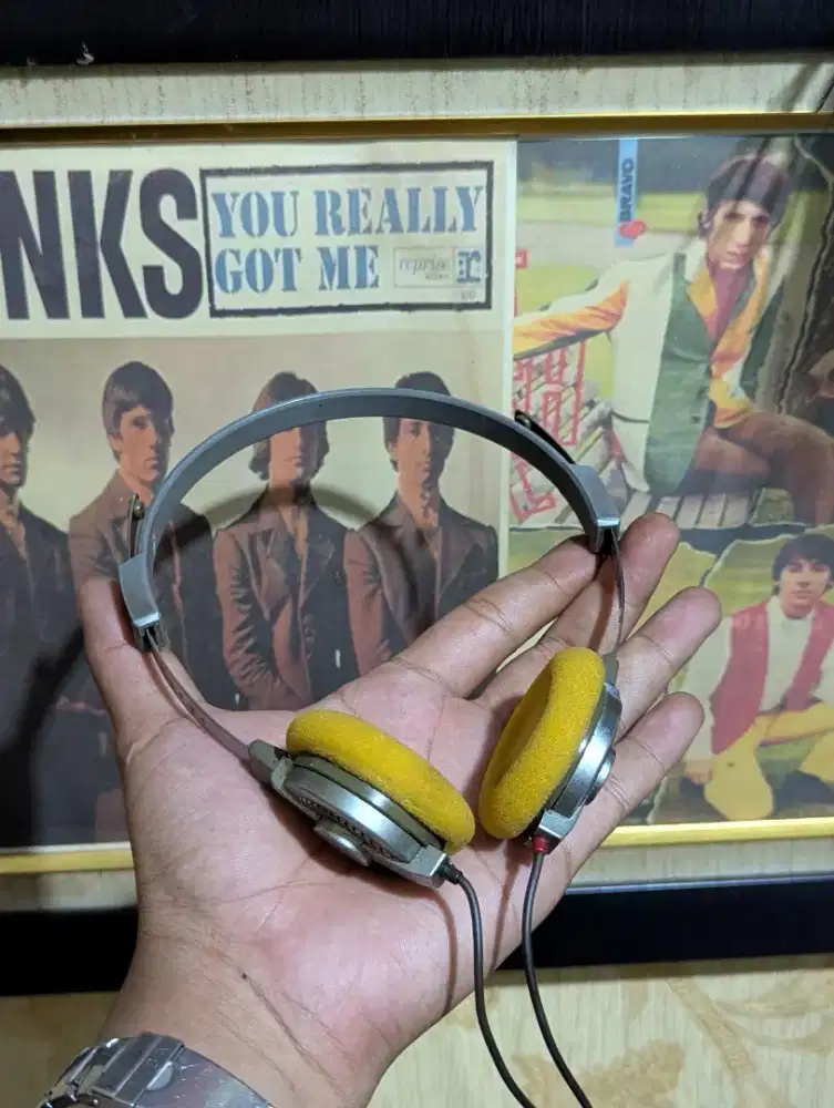 Headphone Headphones Headset Vintage Retro Jadul SANYO E333