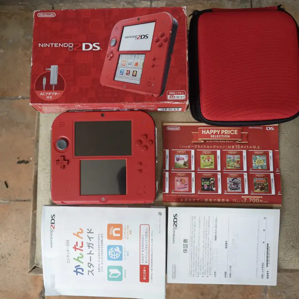 Nintendo 2DS OLD CRIMSON RED 64GB FULL GAMES
