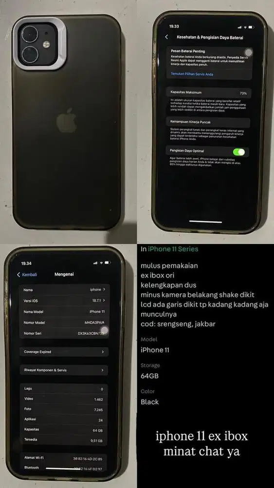 IPHONE 11 EX IBOX ORI
