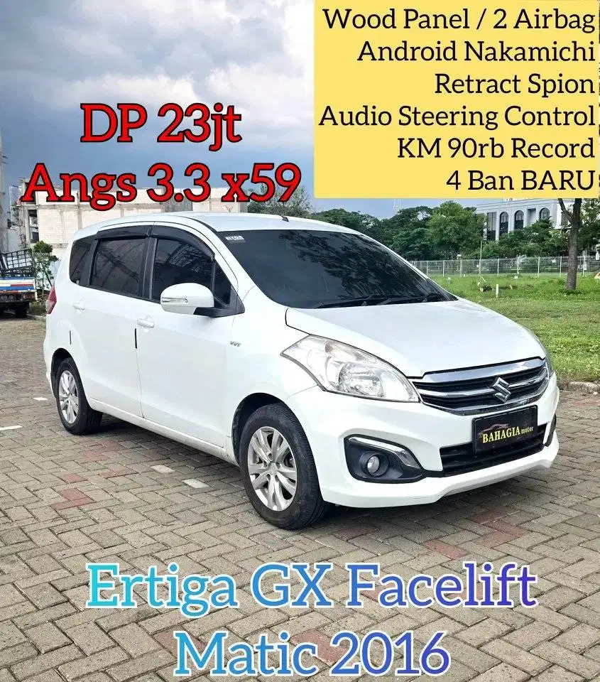 (Low KM) Ertiga GX Matic 2016 Putih AT Metik GL Manual MT Mobilio 2015