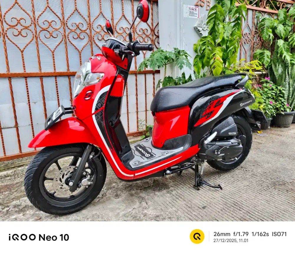 LOW KM !! HONDA SCOOPY 2019 CBS ISS REMOTE GRES FULL ORISINIL PAJAK ON