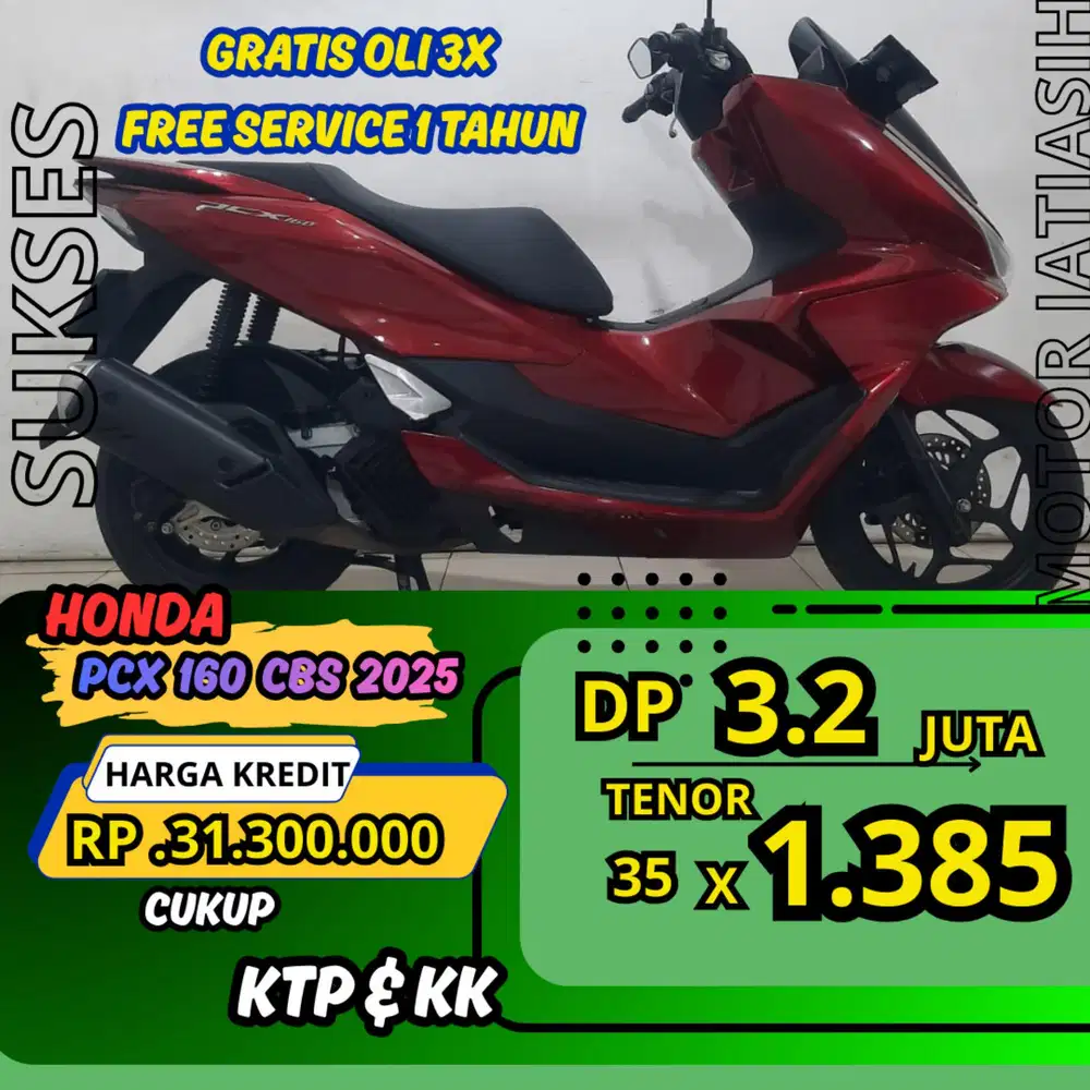 PROMO DP MURAH HONDA PCX 160 CBS 2025 DP 2.5 JUTA BISA CASH/KREDIT