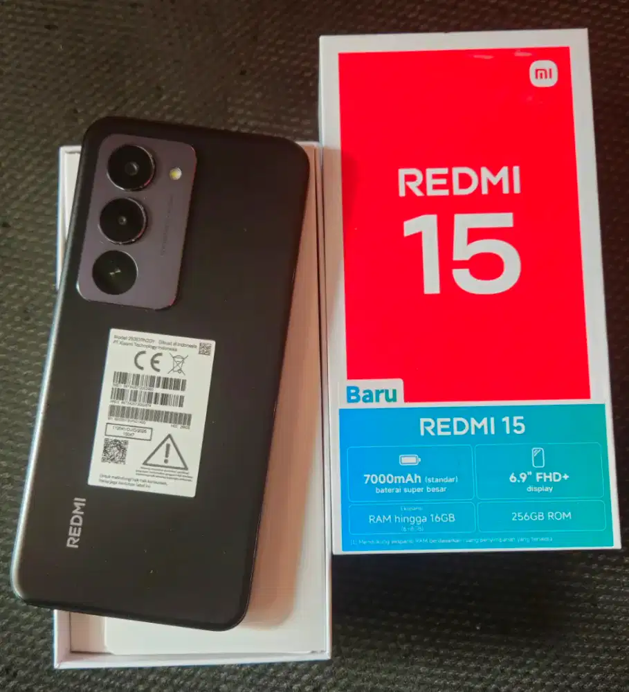 Redmi 15 8+8/256 beberapa hari pake (like new)