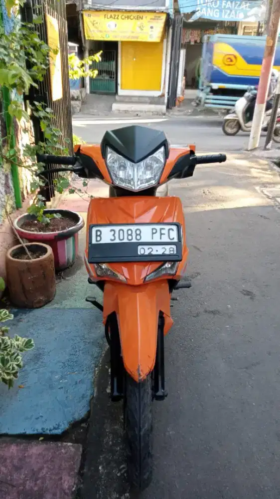 supra x 125 cw fi 2018 pemakaian mesin sehat body bagus