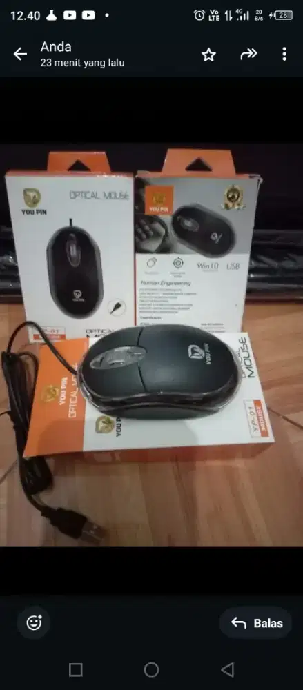 Jual mouse satua atau partai besar dlm dan luar kota siap kirim