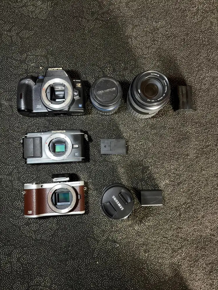 JUAL CEPAT BORONGAN KAMERA DLSR MIRRORLESS SAMSUNG OLYMPUS