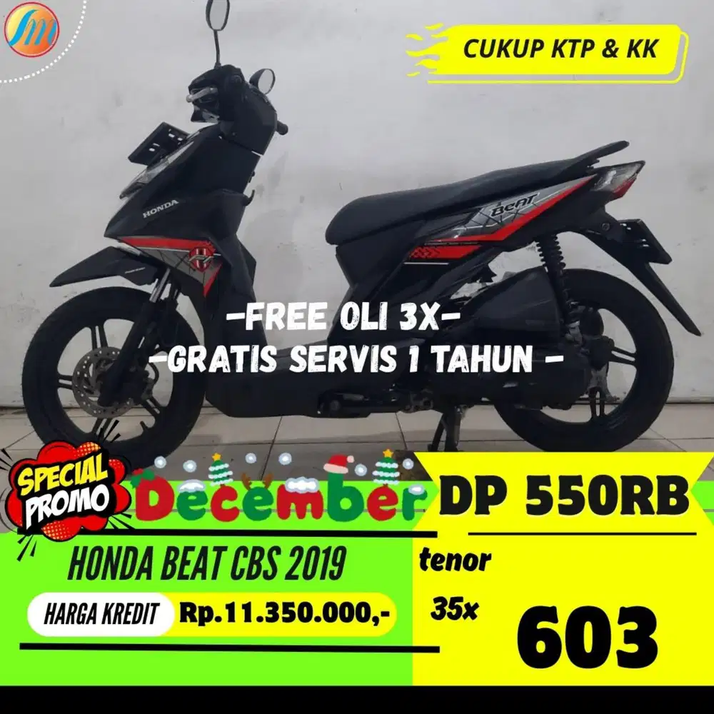 PROMO DP 550RIBU HONDA BEAT CBS 2019 ANGSURAN SANGAT RINGAN BERGARANSI