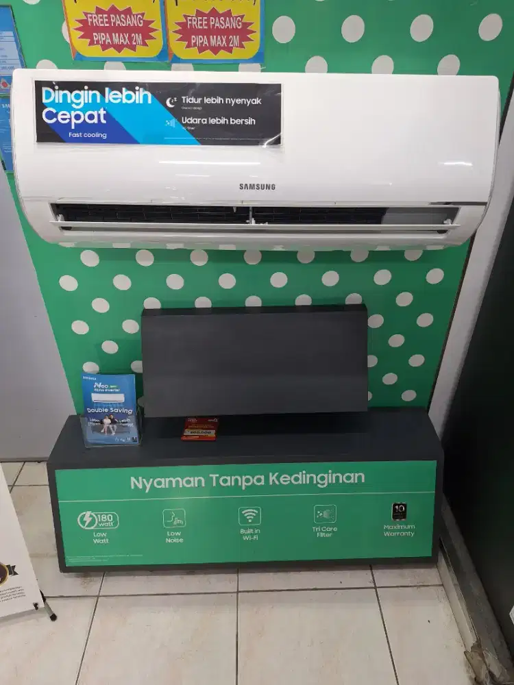 CREDIT AC SAMSUNG SETENGAH PK BUNGA 0%