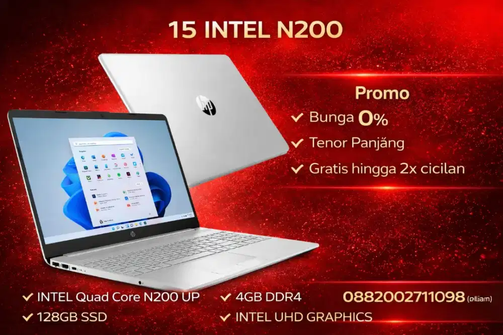 Kredit Laptop 15 INTEL N200