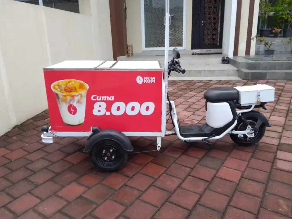 Gerobak Sepeda Listrik untuk Usaha Keliling