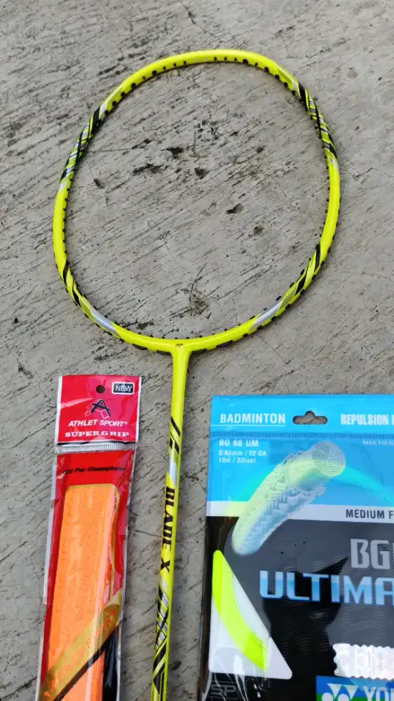 Raket Badminton Powermax Ori 33LBS Lengkap