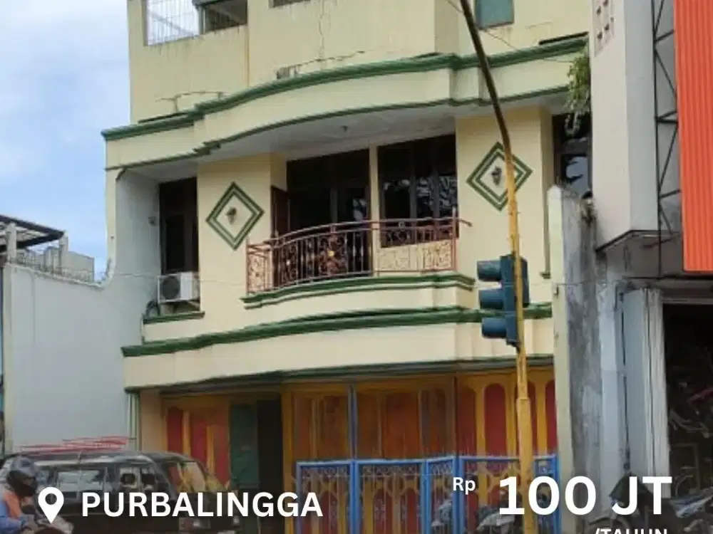 Disewakan Ruko 3 Lantai Di Area Kota Cocok Untuk Kantor/Resto di Purbalingga