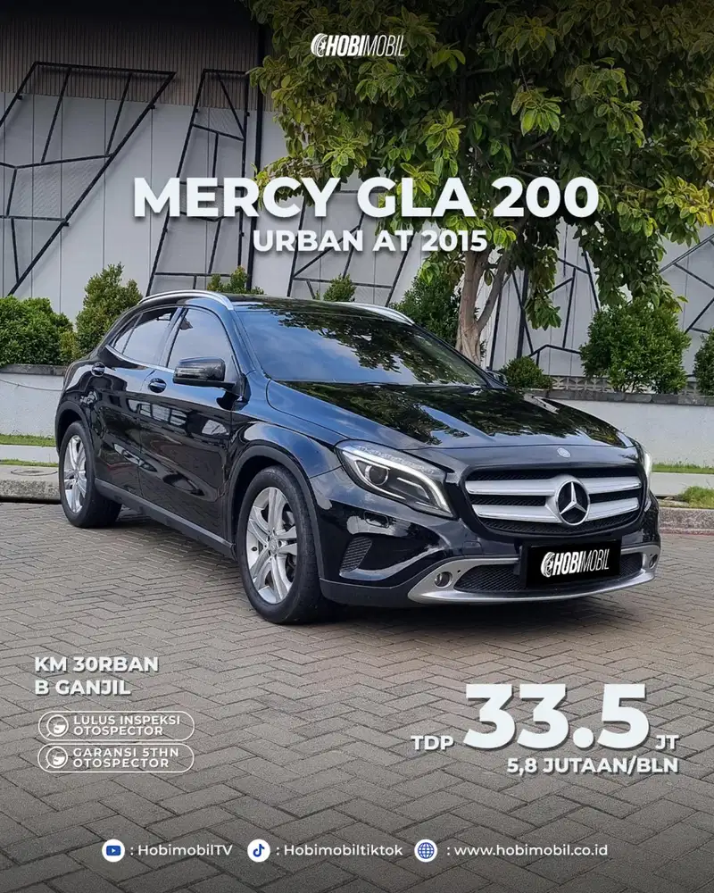 Mercedes Benz gla200 urban at 2015 garansi mesin 5th