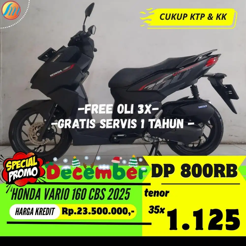 HONDA VARIO 160 CBS 2025 KREDIT DP 800RB ANGSURAN TERJANGKAU KTP KK