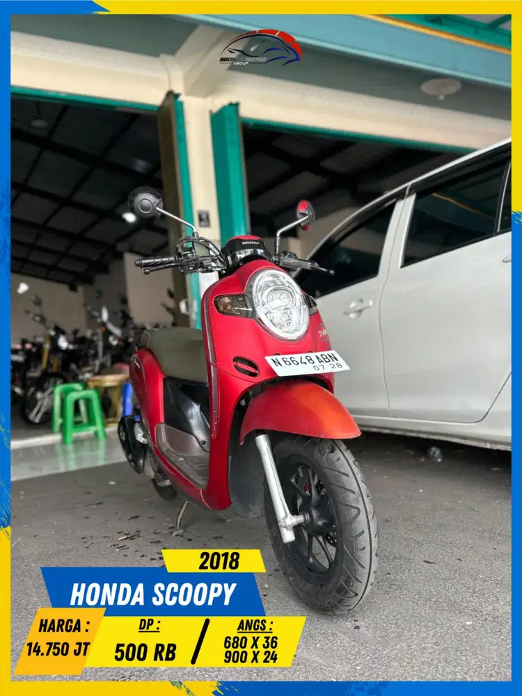 HONDA SCOOPY 2018 BEKAS RASA BARU BOSSKU HIKMAH MOTOR KEPUH MALANG