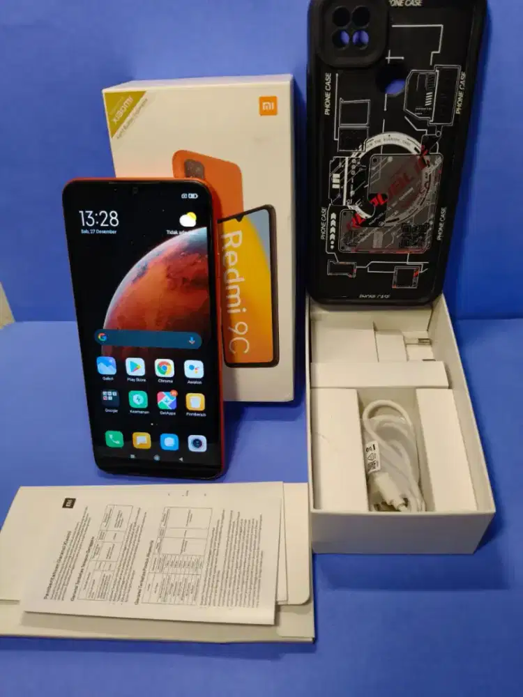 Redmi 9c ram 4/64 4g Lte lengkap segel normal mulus