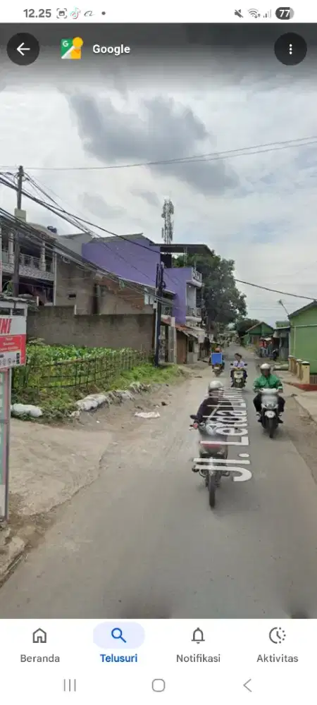 Jual dan sewa lahan  jl.letda lukito jatinangor sumedang (karasak)