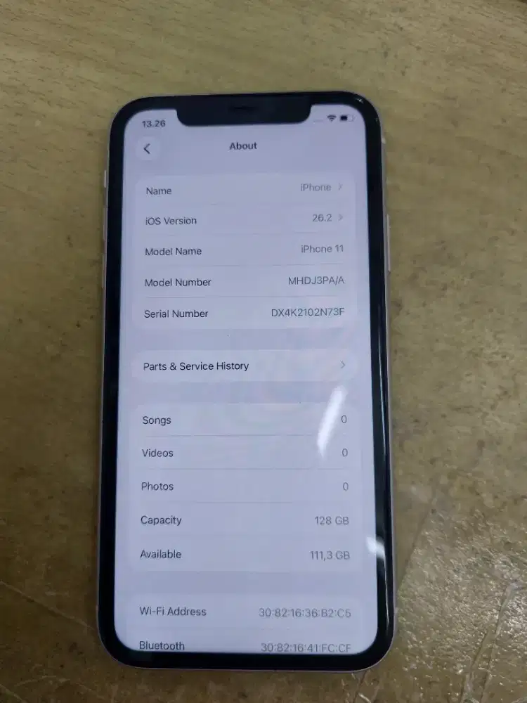 iPhone 11 128gb second ex resmi