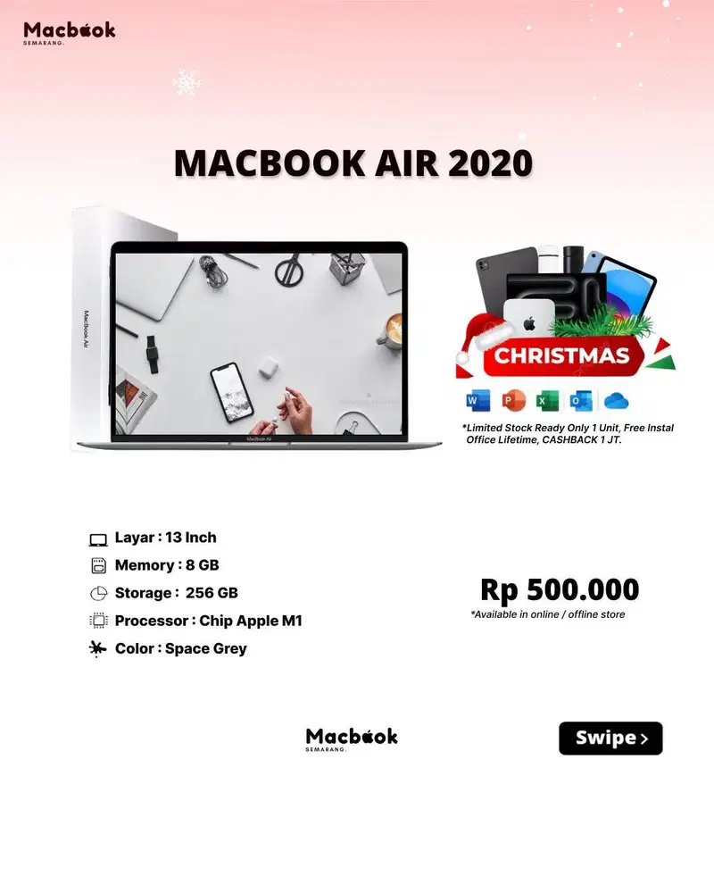 SECOND FULLSET MACBOOK AIR 2020 13 M1 8/128GB | 8/256GB
