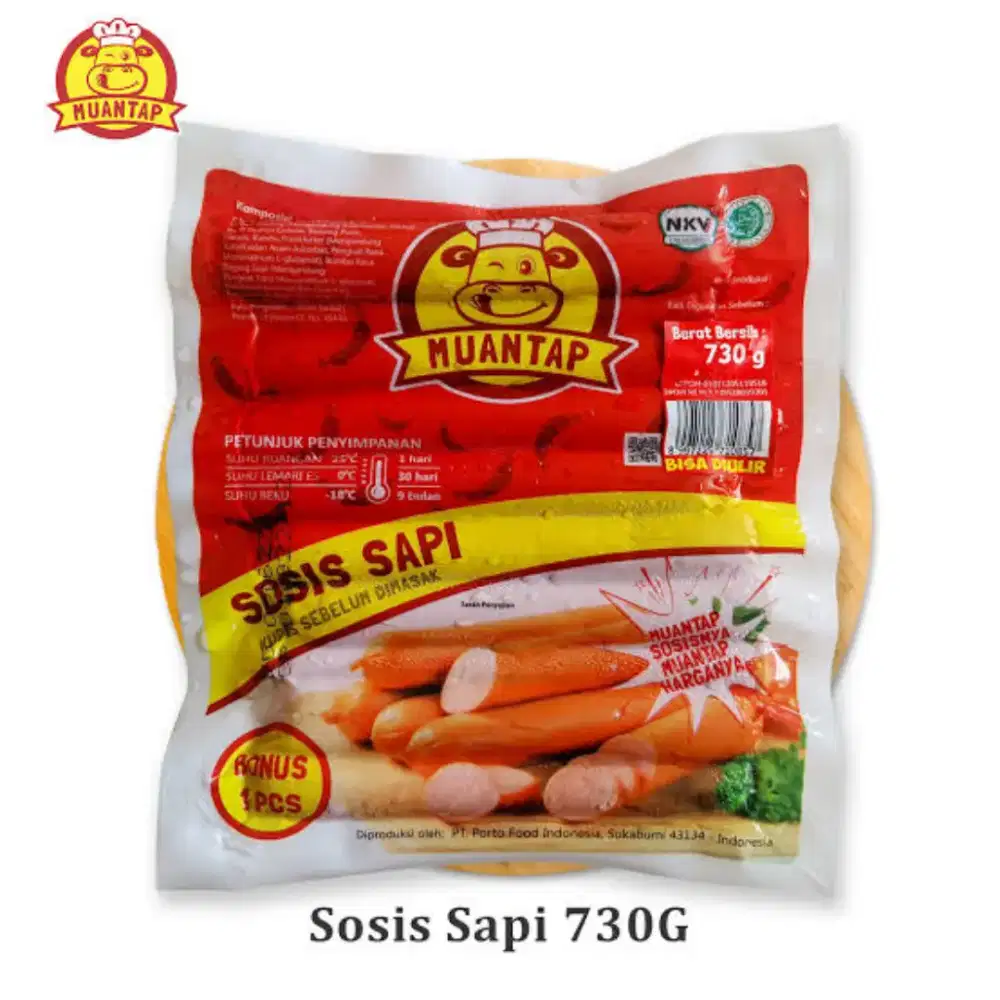 Muantap Sosis Sapi 730g