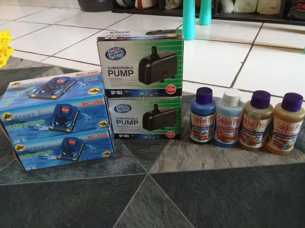 Jual sisa dagangan aerator waterpump dn penjernih