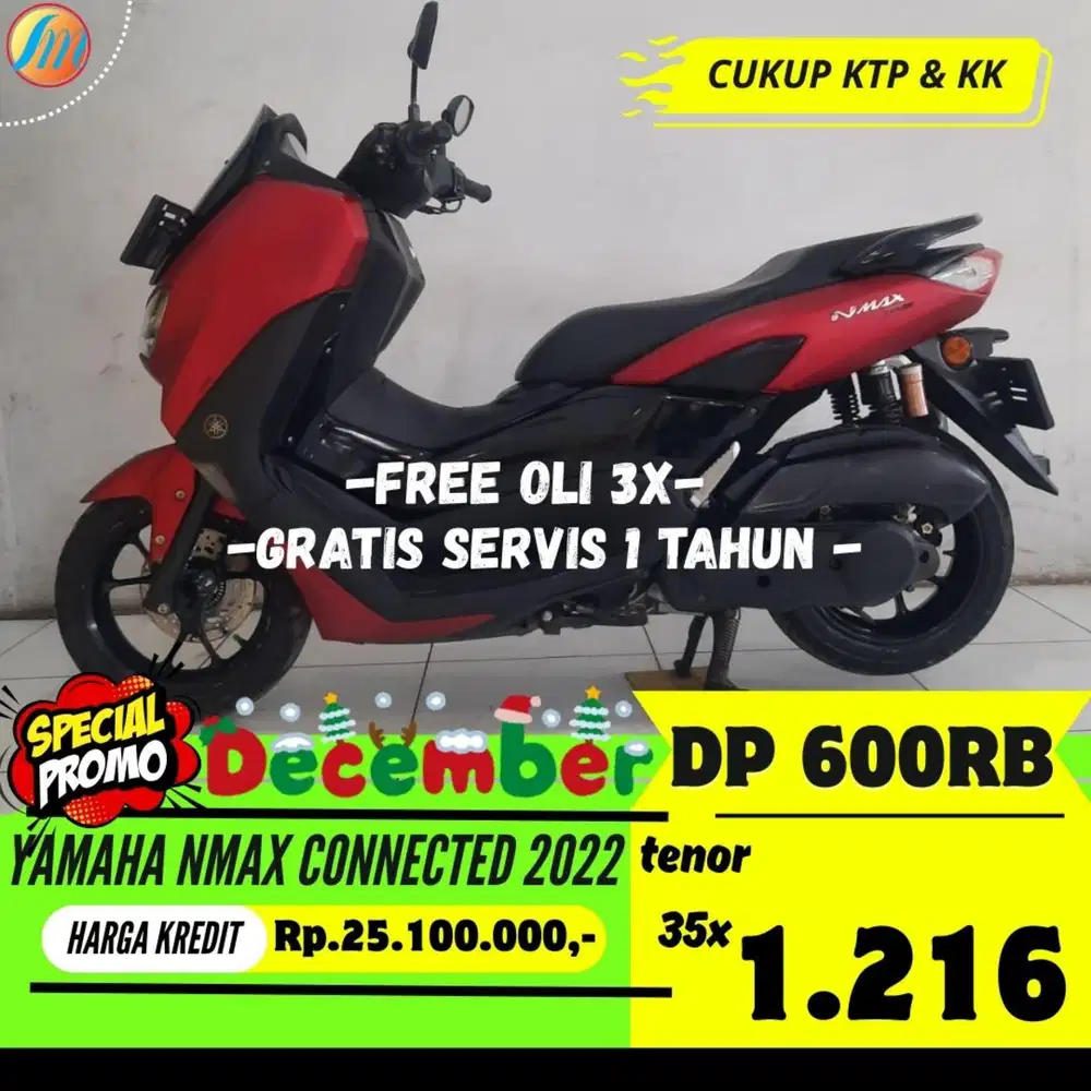 YAMAHA NMAX CONNECTED 2022 KREDIT DP CUKUP 600RB ANGSURAN TERJANGKAU