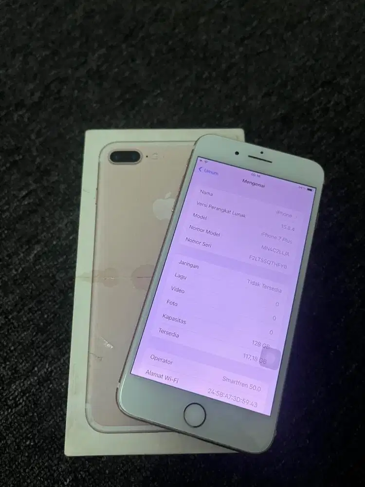 Iphone 7Plus+ 128GB Fullset Box Ori All Operator BH100
