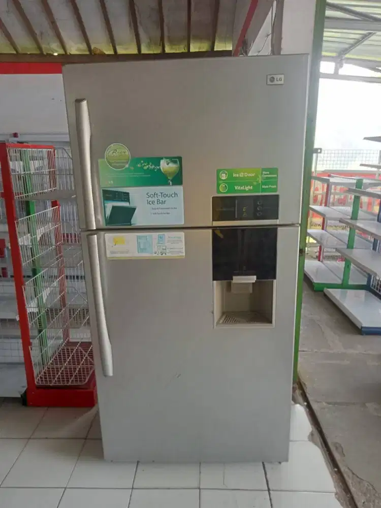 Kulkas side by side bekas murah merk LG normal bagus