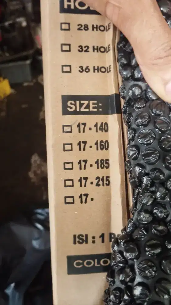 velg ring 17 warna titanium, edisi salah cekout