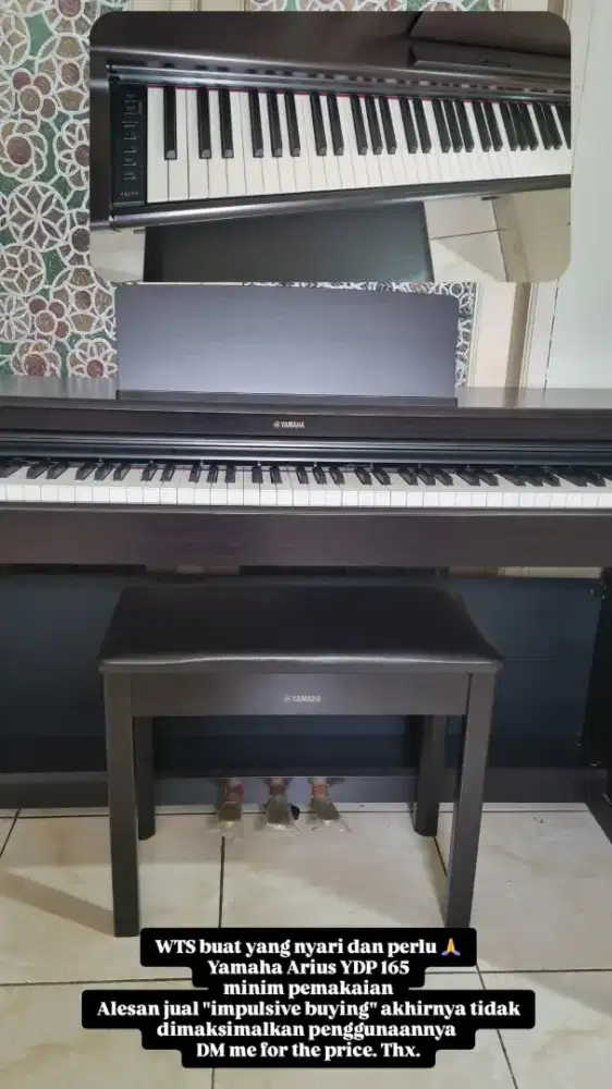 Digital Piano Yamaha Arius YDP 165