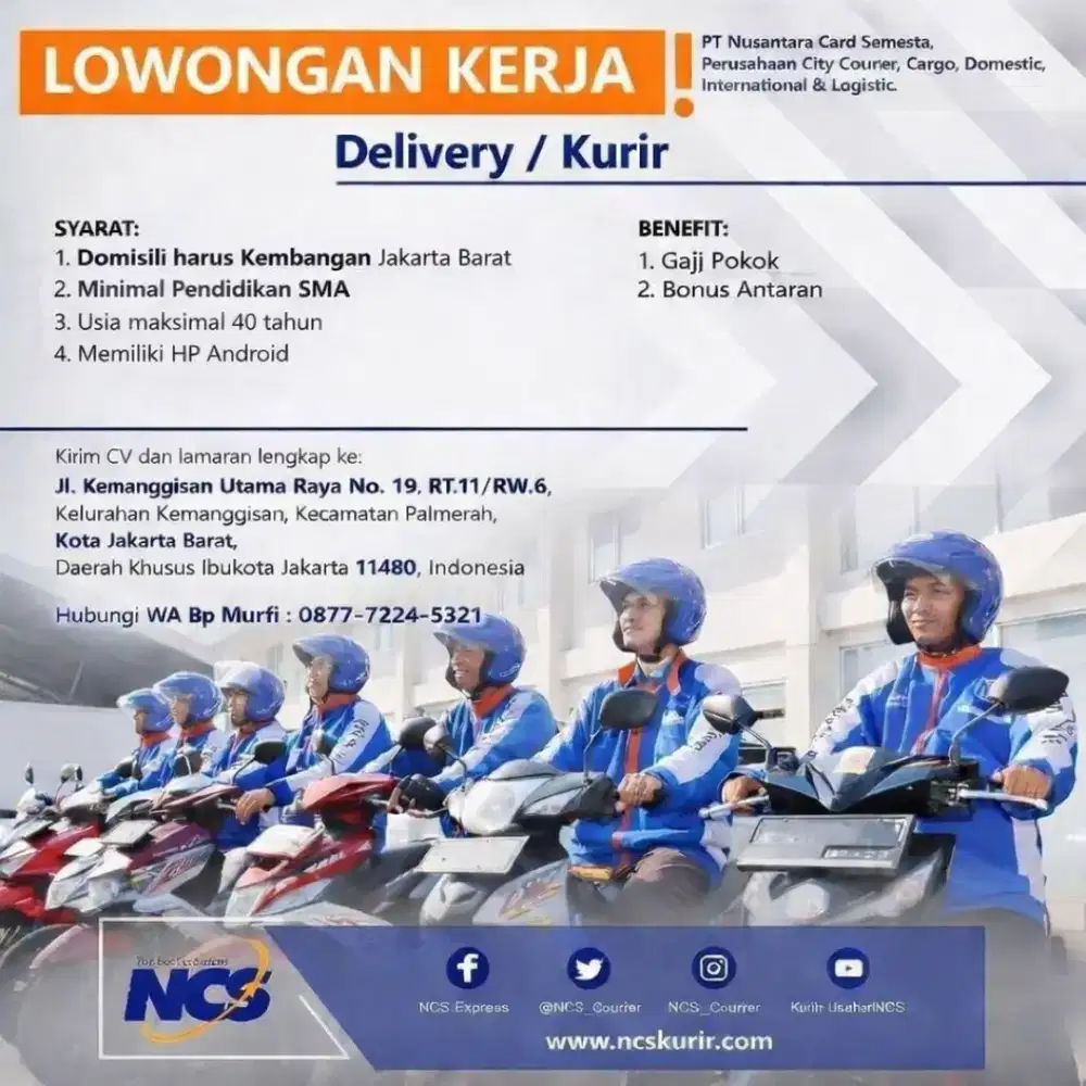 Lowongan kurir dokumen