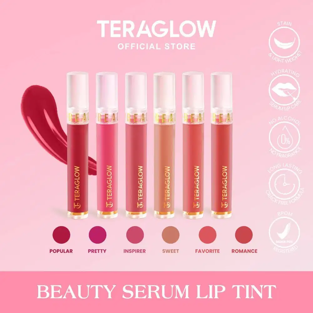 Teraglow Lip Tint Beauty | Hydrating Serum | With 5 Silky-Moist Ingred