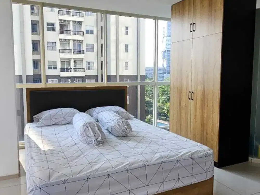 Di sewakan apartemen studio extra besar di pacific garden dekat BINUS