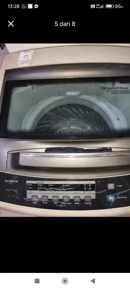 Mesin cuci minus pembuangan air kotor mampet