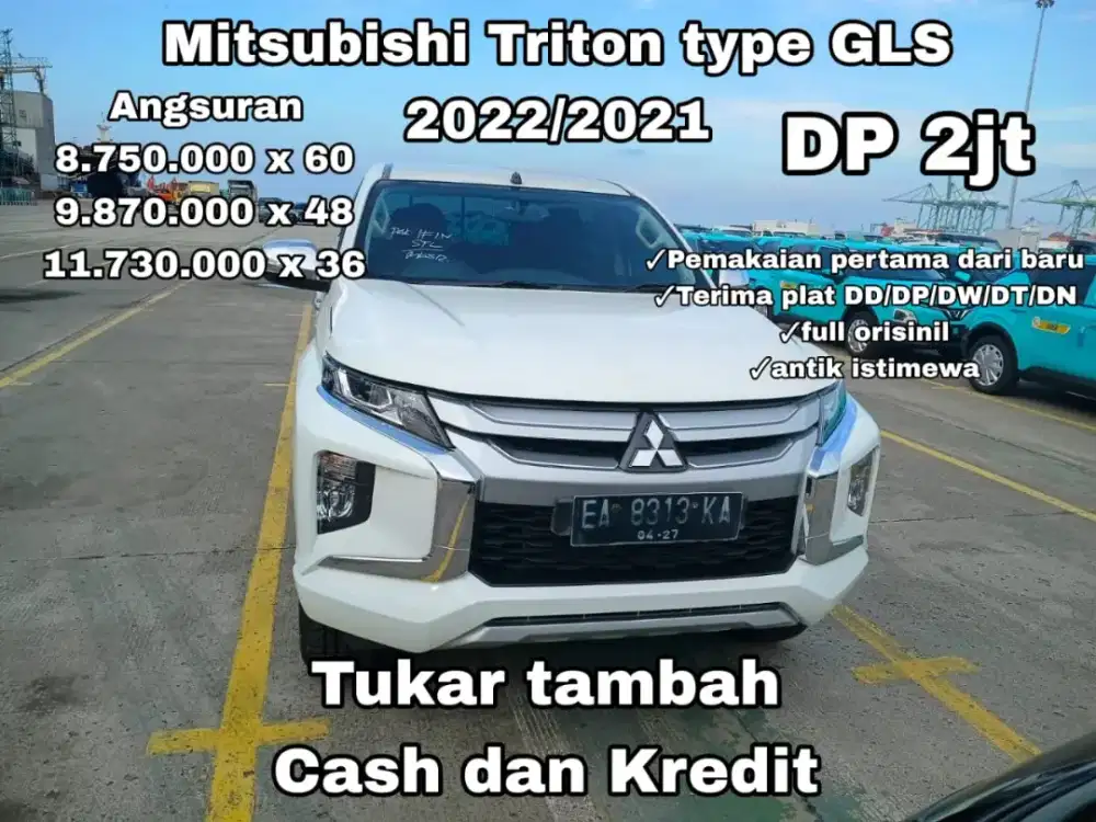 Dp 2jt !! Triton D.Cabin 4x4 Type Gls 2022/2021 wrn putih