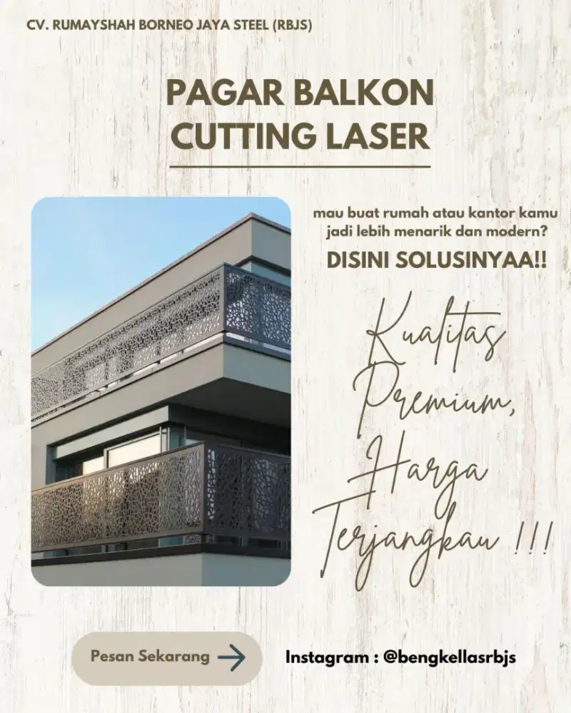 PAGAR BALKON CUTTING LASER