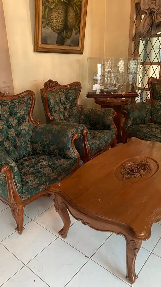 FULL SET KURSI SOFA DAN MEJA