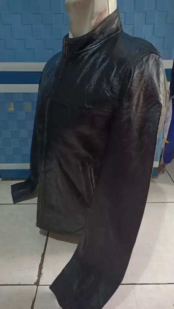 Jaket kulit asli import
