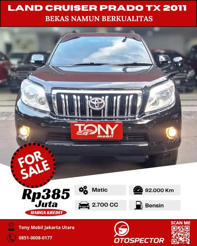 Toyota LC Prado TX 2.7 AT 2011 Hitam