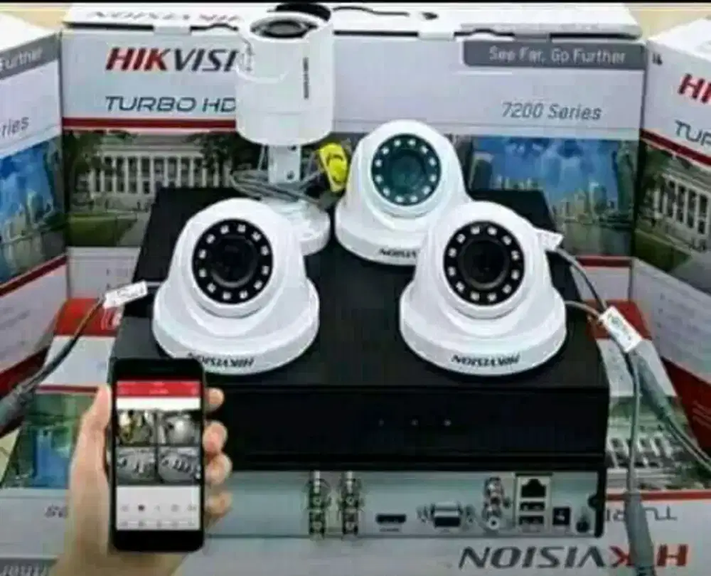 Pasang CCTV - Paket CCTV 2 Kamera Lengkap - Termasuk Pemasangan