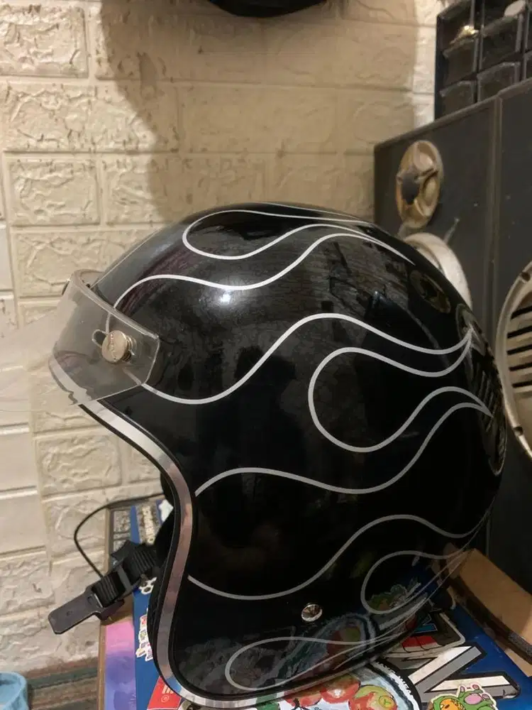 helm fire silver size L