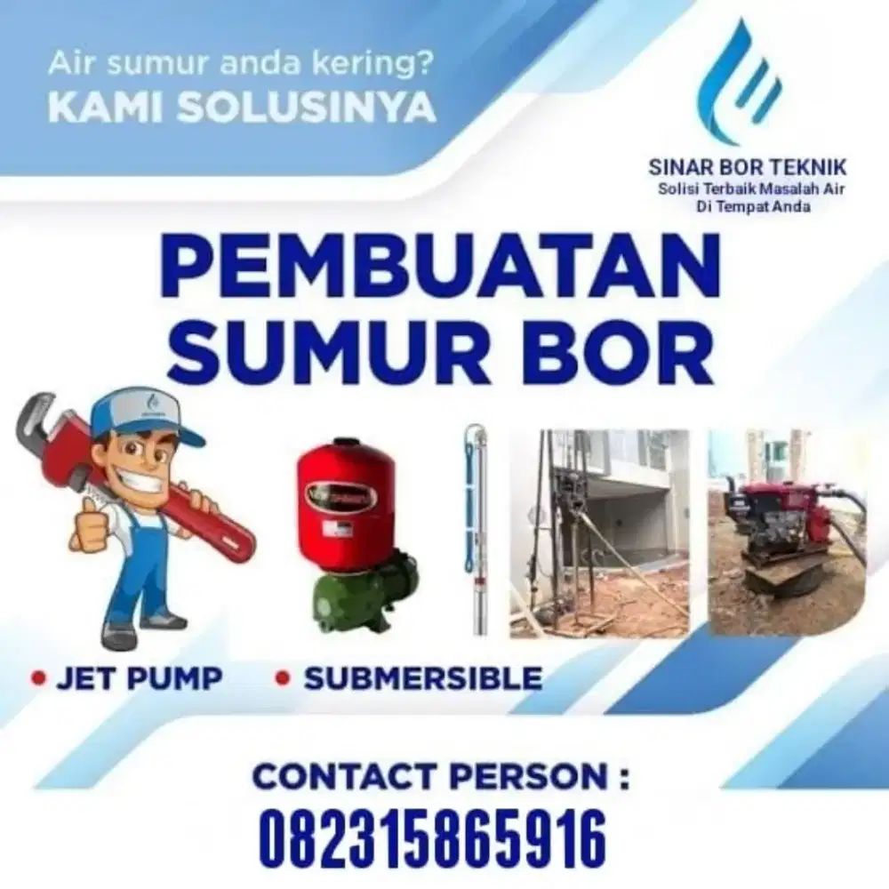 SERVICE POMPA AIR DAN PENGEBORAN