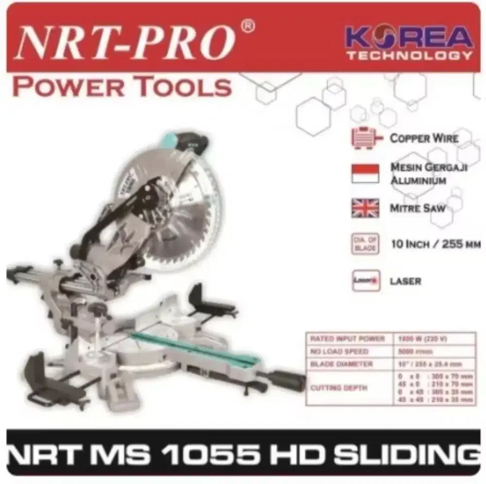 Mesin potong almunium/kayu