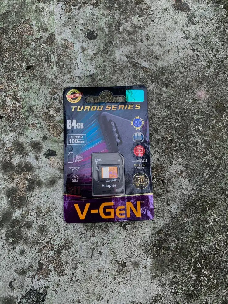 Micro SD V-GEN TURBO Series 64GB Adapter