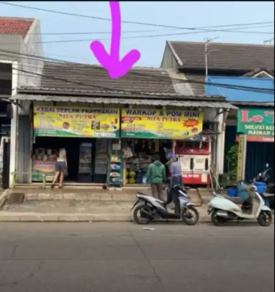Dikontrakkan Rumah Kios Strategis