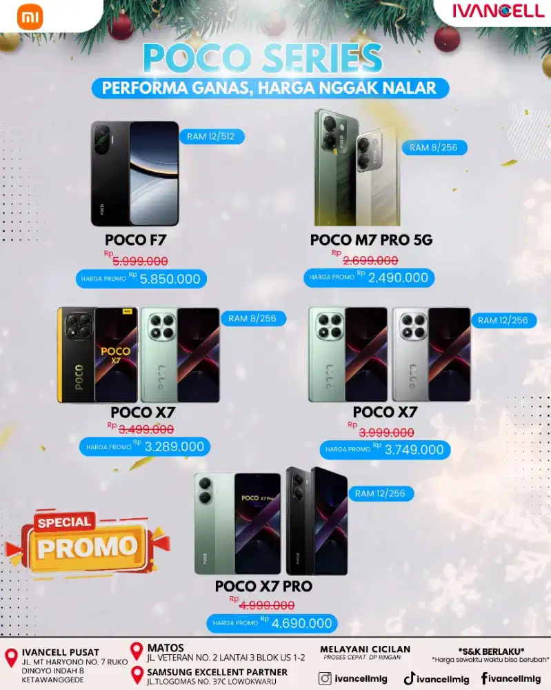 POCO X7 PRO RAM 12/512GB NEW MURAH