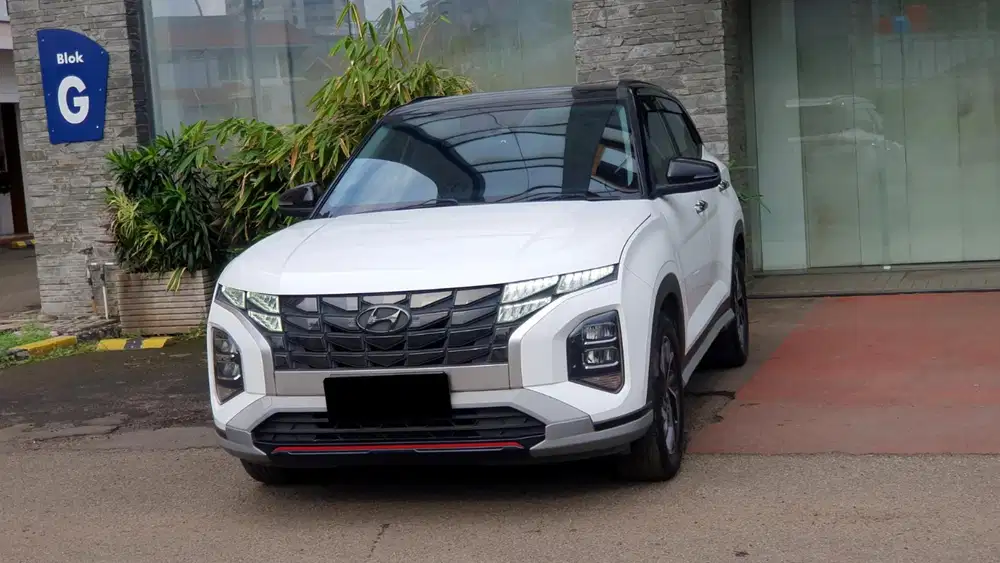 Hyundai creta prime two tone 2022 putih sunroof pajak panjang