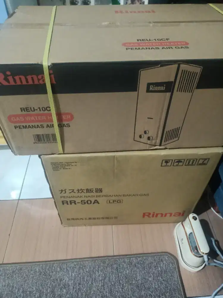 2 unit water heater dan rice cooker gas baru